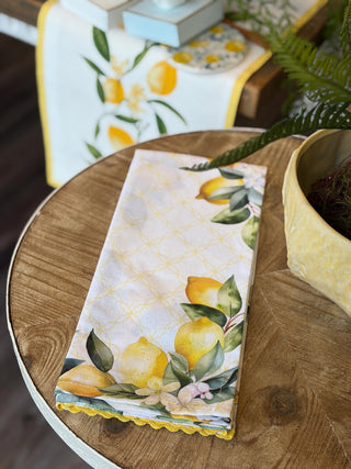 Lemons Printed Dishtowels