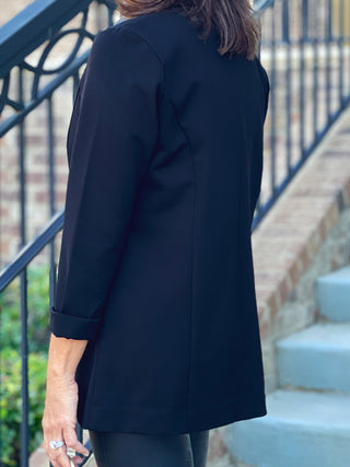Liverpool Boyfriend Blazer with Princess Darts - Black