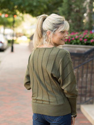 Liverpool Finesse Dolman Sweater - Green