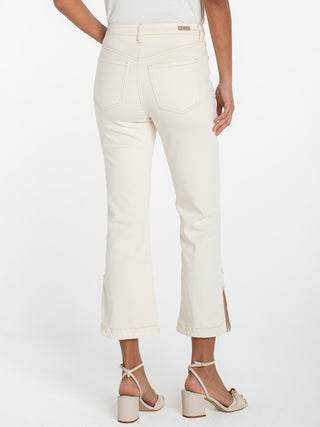 Liverpool Hannah Crop Flare Denim - Desert Dunes
