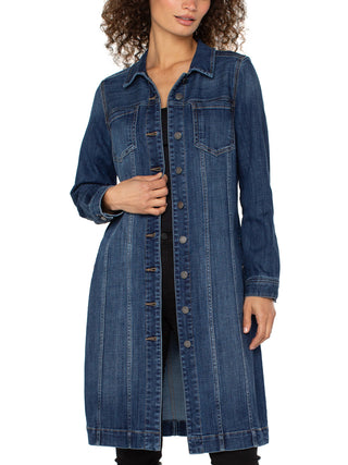 Liverpool Long Denim Jacket Dress - Centerbrooke