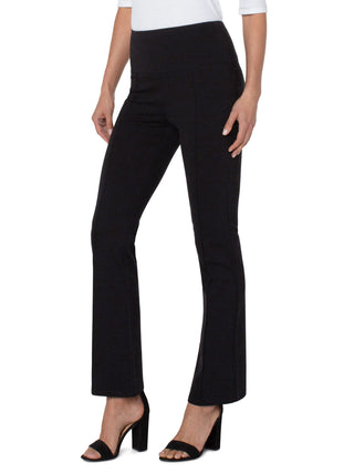 Liverpool Pearl Full Length Flare Pant - Black