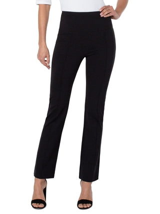 Liverpool Pearl Full Length Flare Pant - Black