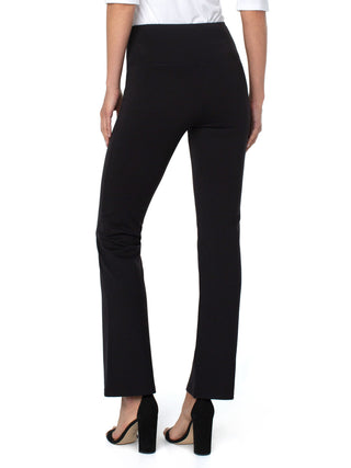 Liverpool Pearl Full Length Flare Pant - Black