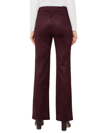 Liverpool Pearl Flare with Pintucks - Dark Oxblood