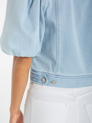 Liverpool Puff Sleeve Jacket - Marine Sea