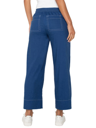 Liverpool Pull On Pants - Goddess Blue