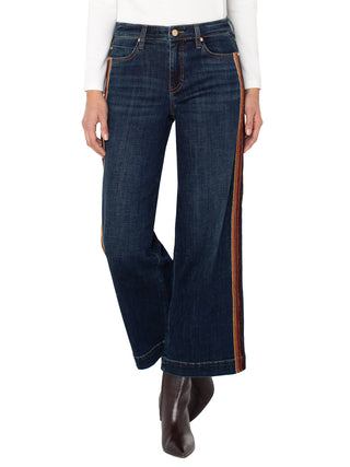 Liverpool Stride Denim with Velvet Trim - Eastmoor