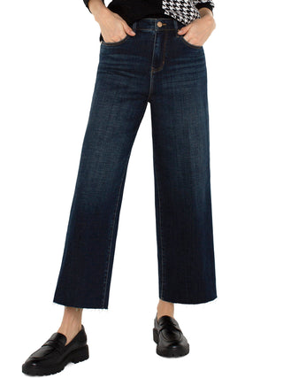 a pair of wide leg eastmoor cropped denim jeans