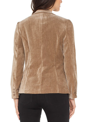 Liverpool Velvet Blazer Jacket - Harvest Khaki