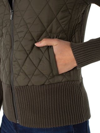 Liverpool Zip Front Jacket - Forest Night