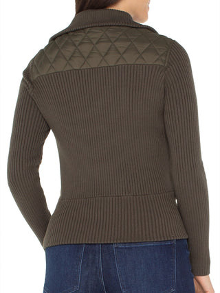 Liverpool Zip Front Jacket - Forest Night