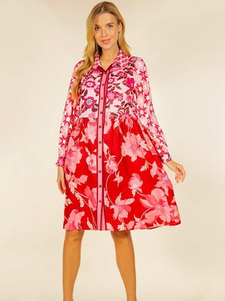 Love In The Air Dress - Hot Pink