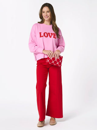 Love Relaxed Sweatshirt - Pink