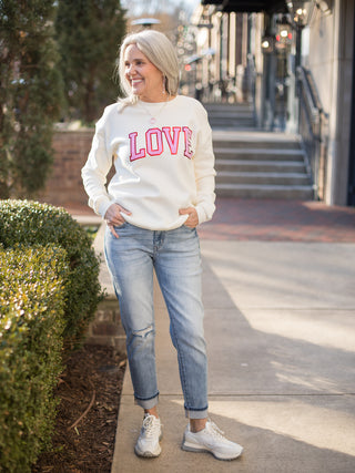 LOVE Sweatshirt – Vintage White