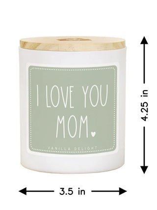 Love You Mom Candle