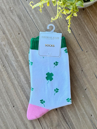 Lucky Shamrock Socks - Green