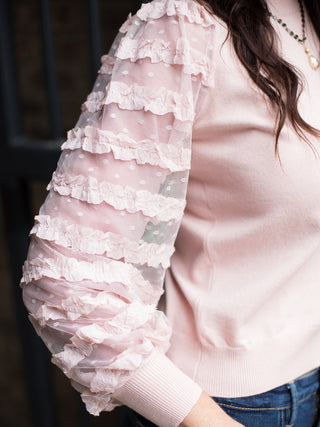 Sheer Delight Sweater - Blush Pink
