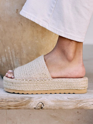 Matisse Beach Del Mar Platform Sandal - Natural Rope