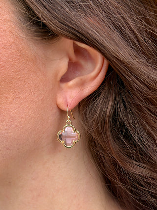 Puma Quatrefoil Earring - Pink