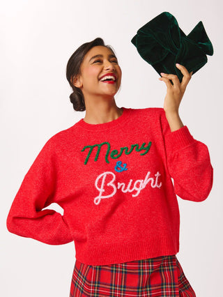 Merry & Bright Sweater - Red