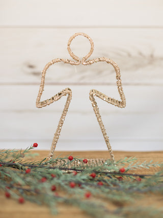 put this gold wire angel on your christmas tabletop as holiday home decor or give as a hostess gift