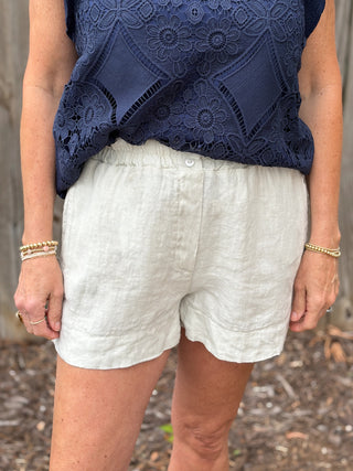 Milio Milano Linen Short - Beige