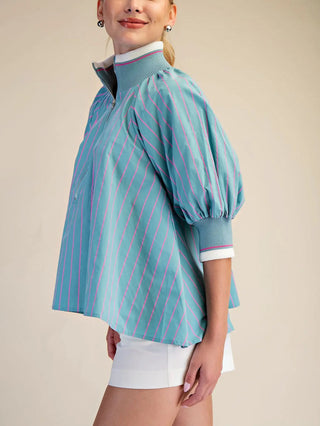 Fresh Start Blouse - Mint