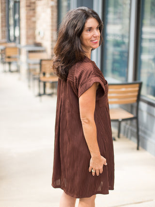 Moon River Dress - Chocolate Brown
