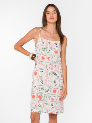 Brianne Multi Stamp Tile Dress - Multi