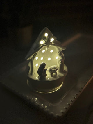 a nativity sitter thats lit up