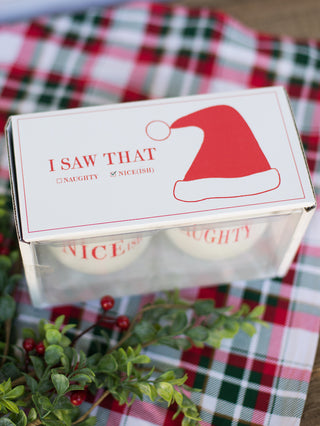 Stemless Wine Glass Set of 2 - Naughty Niceish