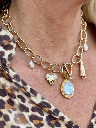 Nicky Charm Necklace - Gold
