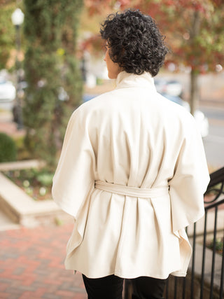 Nora Cape Poncho - Ivory
