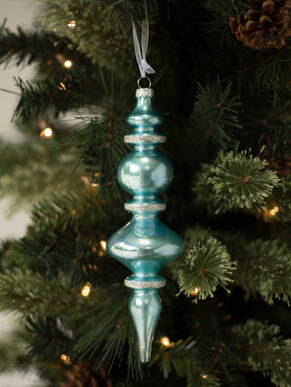 a blue northern sky christmas tree ornament finial perfect for holiday home decor and hostess gifts