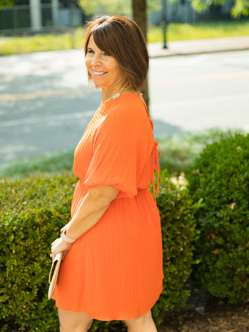 Sanctuary Open Back Playdress - Blood Orange