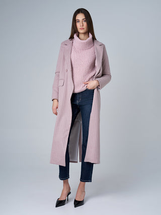 Passion Waffle Knit Sweater - Pink