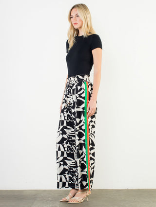 Pattern Play Pants - Black/White