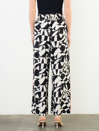 Pattern Play Pants - Black/White