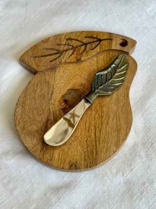 Pear Shaped Board & Spreader Set