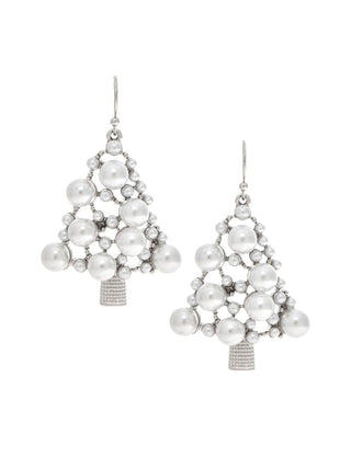 Pearl Christmas Tree Earring