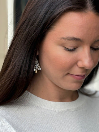 Pearl Christmas Tree Earring
