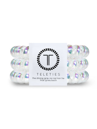 luminescent peppermint color teleties with strong grip for holding hair