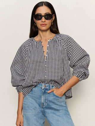 Sanctuary Perfect Gingham Blouse - Picnic