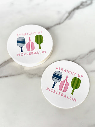 Pickleball Cup and Coaster Set