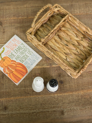 Pilgrim Salt & Pepper Napkin Basket Set