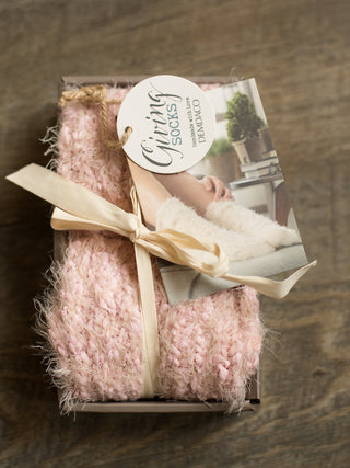 ultra soft light pink fuzzy socks for comfort