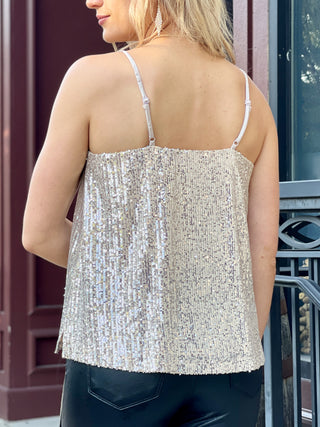 Pop the Champagne Sequin Cami