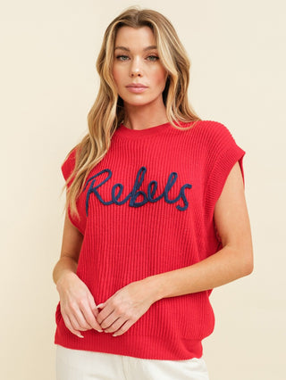 Pride & Ribbed Sleeveless Sweater - Rebels