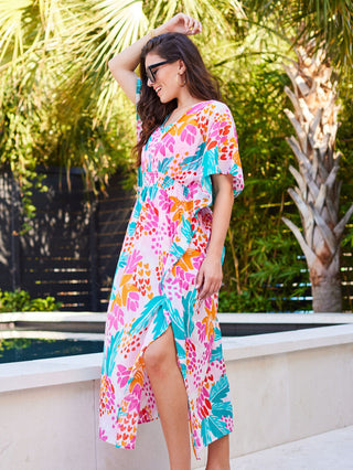 Priscilla Aloha Midi Dress - Pink